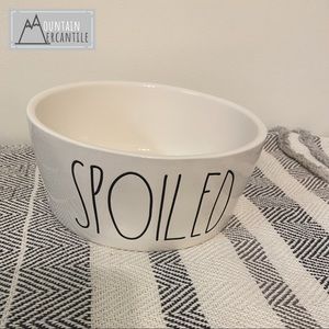 NEW Rae Dunn-SPOILED-Dog Bowl!X-Large size!